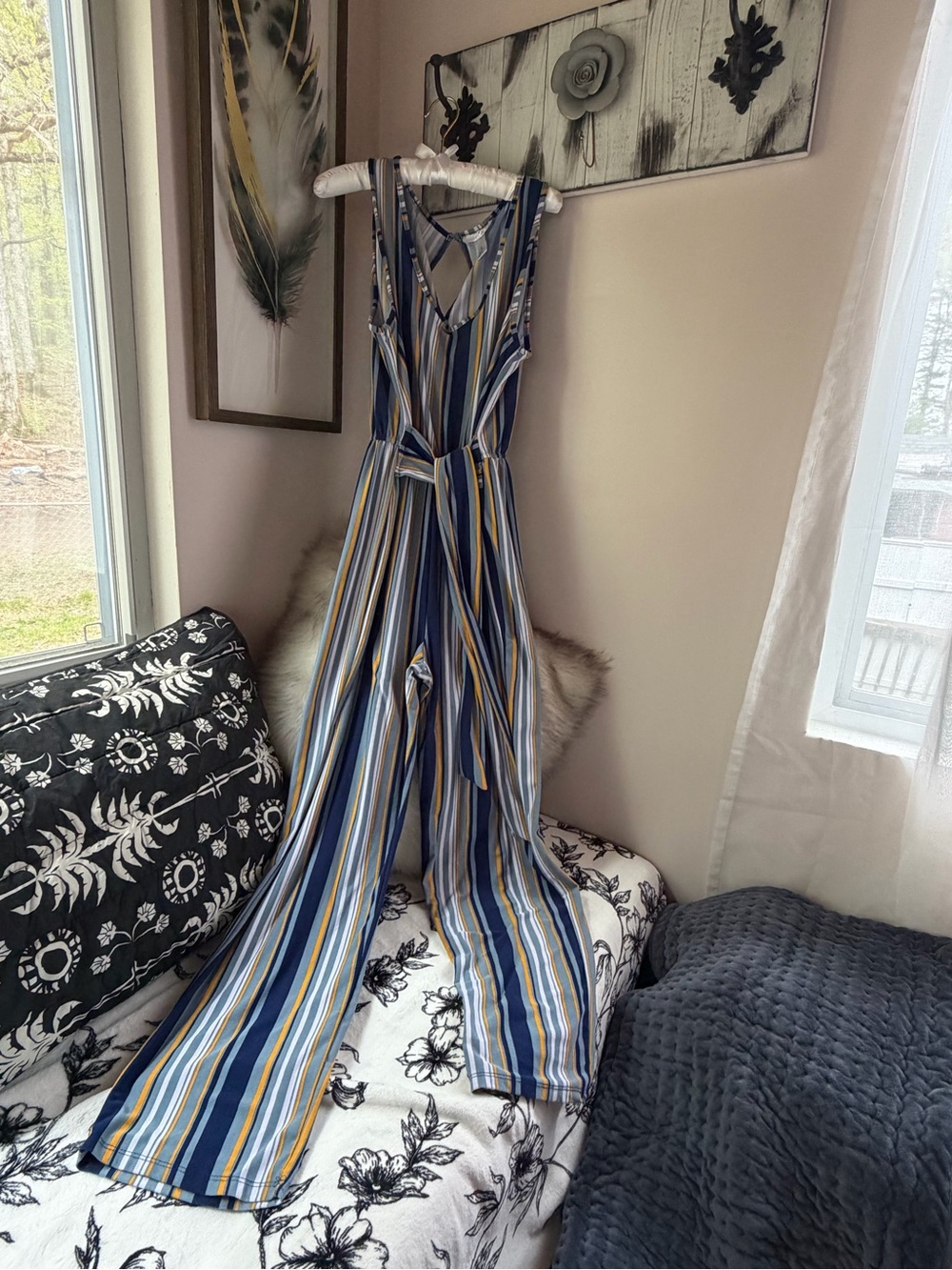 Just Be Striped Jumpsuit
